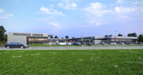  budowa parku handlowego Prochownia Łomianki